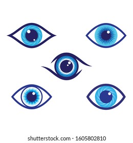 Eye symbol vector icon illustration design