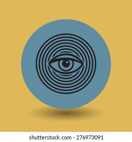 Eye symbol, vector illustration