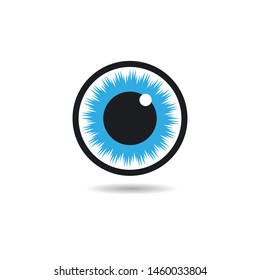 Diseño de ilustración vectorial de símbolo ocular