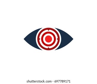 Eye Target Icon Logo Design Element