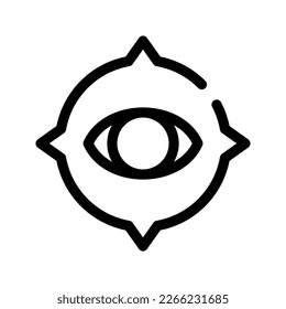 Icono de destino ocular Símbolo de diseño Ilustración de diseño