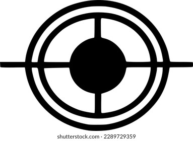 eye target icon vector symbol design illustration
