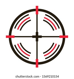 Eye target vector icon.Black vector icon isolated on white background eye target.