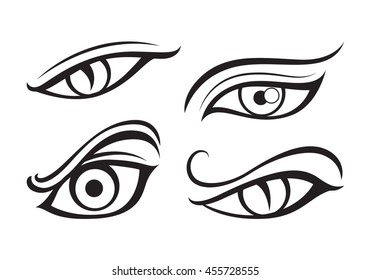 eye tattoo, vector