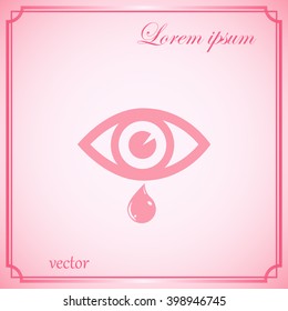 eye with a tear