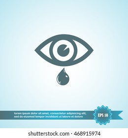 eye with a tear