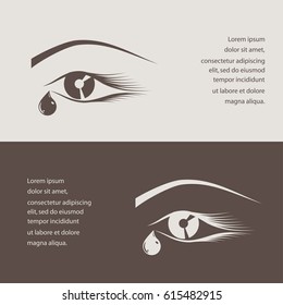 eye with a tear