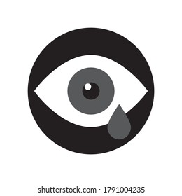 Eye Tear Icon. vector graphics design 
