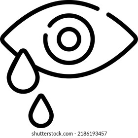 eye tears, drops icon, healthcare and medical icon.