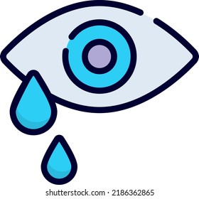 eye tears, drops icon, healthcare and medical icon.