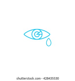 Eye Tears  Vector Icon