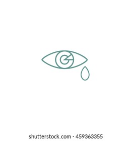 Eye Tears  Vector Icon