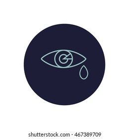 Eye Tears  Vector Icon