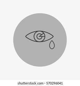 Eye Tears  Vector Icon