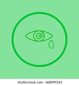 Eye Tears  Vector Icon