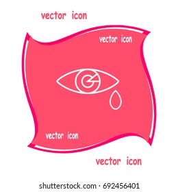 Eye Tears  Vector Icon