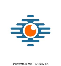 eye tech logo design eps