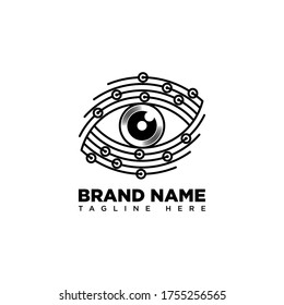 Design-Vorlage für Eye-Tech-Logos