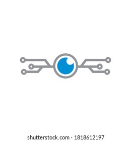 Eye Tech Vector , Technology Logo
