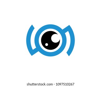 eye technology logo vector template