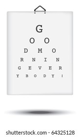 Eye test card. Good morning everybody.