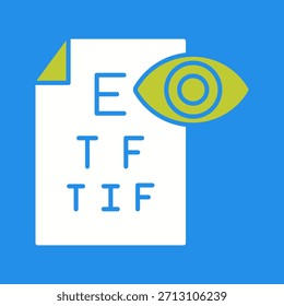 Icono gráfico del Vector creativo de la prueba ocular