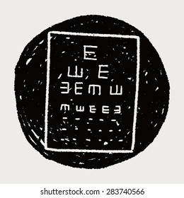 eye test doodle
