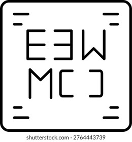 Eye Test Icon Vector Element line icon design vector icons