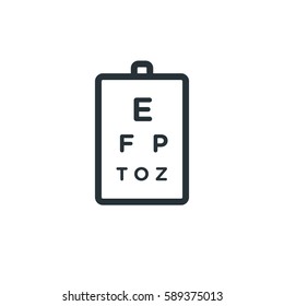 Eye Test Vector Icon