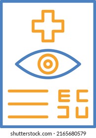 Eye Test vector icon. Can be used for printing, mobile and web applications.