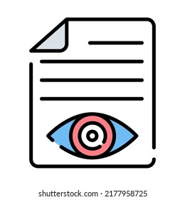 eye testing Modern concepts design, vector illustration