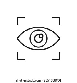 Eye tool in graphic design icon. High quality black vector illustration.