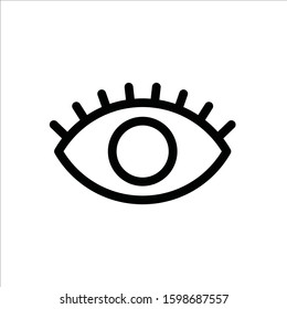 Eye tool vector icon. Eye icon. 