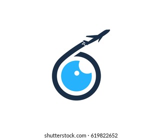 Eye Travel Icon Logo Design Element