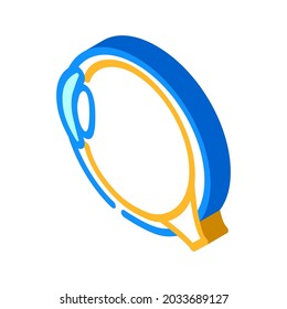 eye treatment ophthalmology isometric icon vector. eye treatment ophthalmology sign. isolated symbol illustration