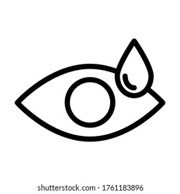 Eye treatment symbol icon vector