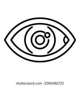 Eye trust value icon outline vector. Passion culture. Corporate focus