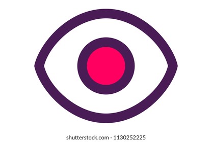 eye, two color icon