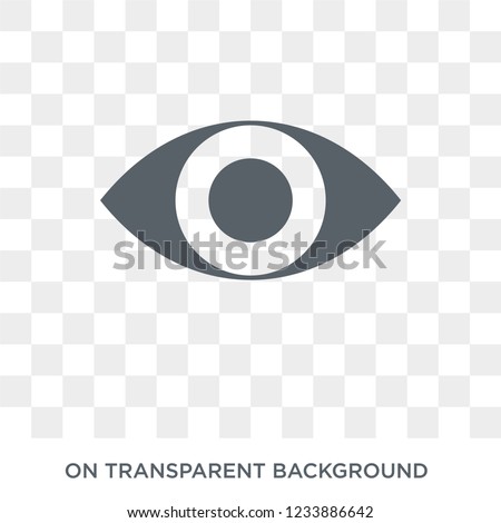 Eye variant with enlarged pupil icon. Trendy flat vector Eye variant with enlarged pupil icon on transparent background from Human Body Parts collection. High quality filled Eye variant with enlarged