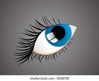 eye in vector