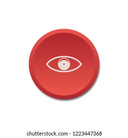 Eye vector button, web design element