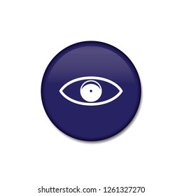 Eye vector button, web design element
