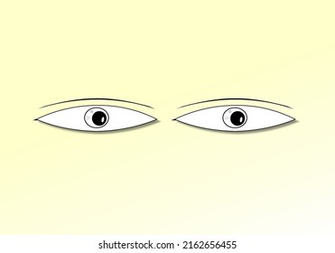 eye vector for character design, using simple but elegant design