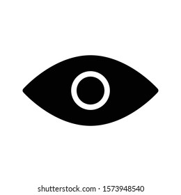 eye vector glyph flat icon 
