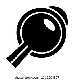 Icono De Glifo Vector De Ojos Para Uso Personal Y Comercial.
