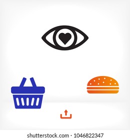 Eye  vector icon