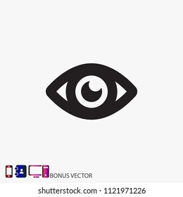 Eye  vector icon