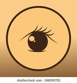 Eye vector icon 