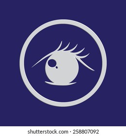 Eye vector icon 