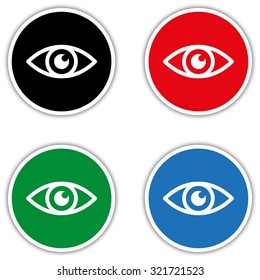  Eye - vector icon